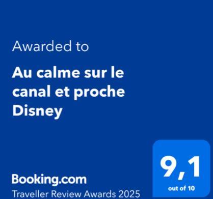 Au Calme Sur Le Canal Et Proche Disney Vaires-sur-Marne Eksteriør billede